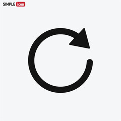 Reload icon vector . Refresh sign