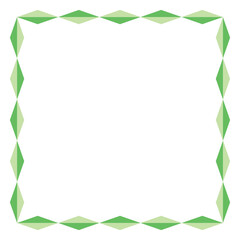 Abstract Geometric Border, Diamond Border, Social Media Template, Colorful Frame Border Vector Illustration Background