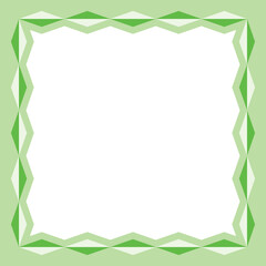 Abstract Geometric Border, Diamond Border, Social Media Template, Colorful Frame Border Vector Illustration Background