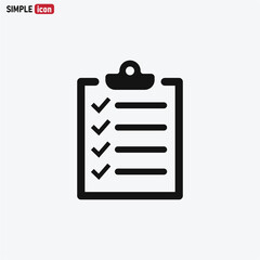 Check list icon vector . List sign