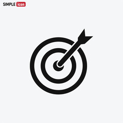 Target icon vector . dartboard sign