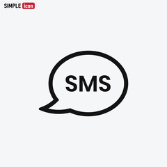 Sms Bubble icon vector eps 10