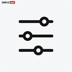 Adjustment icon vector . adjusting sign