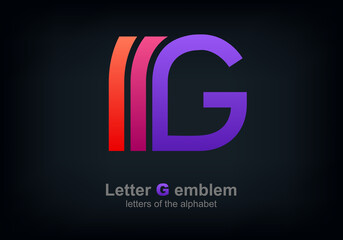 Letter G Vector logo, ABC concept type as logotype, Leters of the alphabet