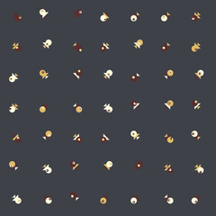 Abstract Color Halftone Dots generative art background illustration