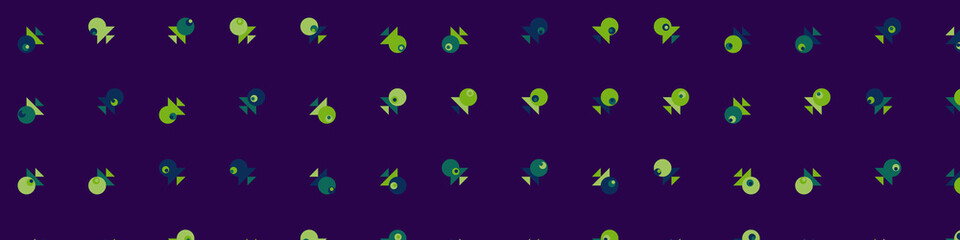 Abstract Color Halftone Dots generative art background illustration