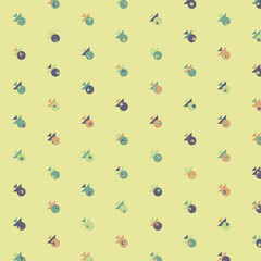 Abstract Color Halftone Dots generative art background illustration