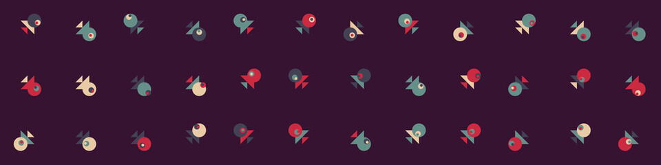 Abstract Color Halftone Dots generative art background illustration