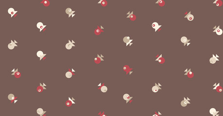 Abstract Color Halftone Dots generative art background illustration