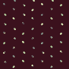 Abstract Color Halftone Dots generative art background illustration