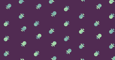 Abstract Color Halftone Dots generative art background illustration