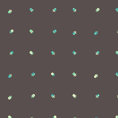 Abstract Color Halftone Dots generative art background illustration