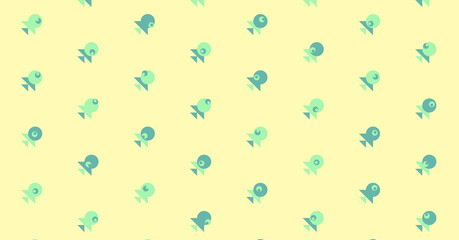Abstract Color Halftone Dots generative art background illustration