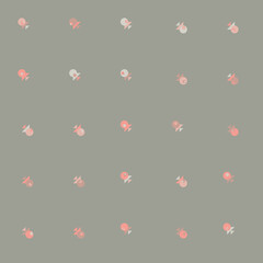 Abstract Color Halftone Dots generative art background illustration