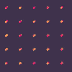 Abstract Color Halftone Dots generative art background illustration