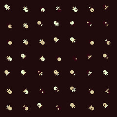 Abstract Color Halftone Dots generative art background illustration