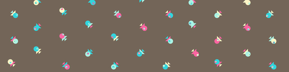 Abstract Color Halftone Dots generative art background illustration