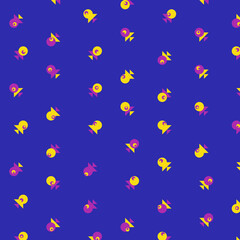 Abstract Color Halftone Dots generative art background illustration