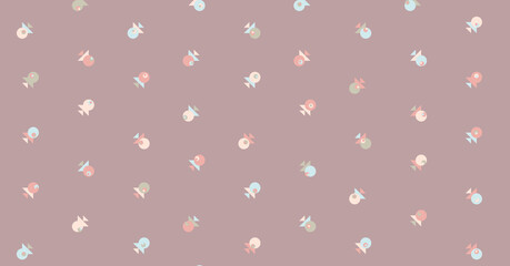 Abstract Color Halftone Dots generative art background illustration