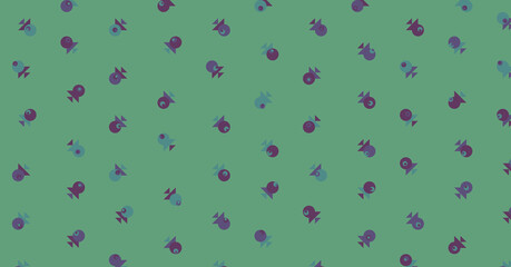 Abstract Color Halftone Dots generative art background illustration