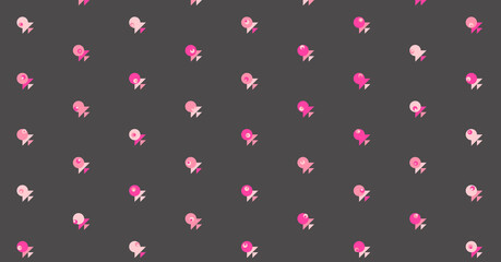 Abstract Color Halftone Dots generative art background illustration