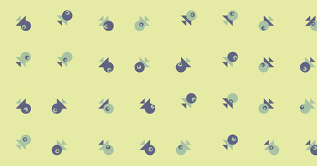 Abstract Color Halftone Dots generative art background illustration