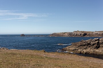 Landscape at the Northern Ouessant (Roc'h ar Vugale) island in Brittany