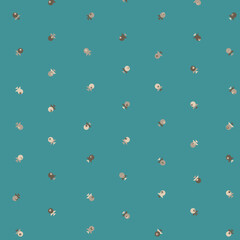 Abstract Color Halftone Dots generative art background illustration