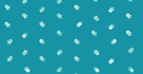 Abstract Color Halftone Dots generative art background illustration