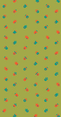 Abstract Color Halftone Dots generative art background illustration