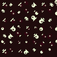 Abstract Color Halftone Dots generative art background illustration