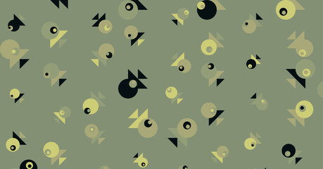 Abstract Color Halftone Dots generative art background illustration