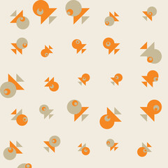 Abstract Color Halftone Dots generative art background illustration