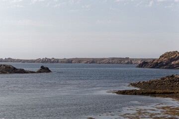 Landscape at the Northern Ouessant (Roc'h ar Vugale) island in Brittany