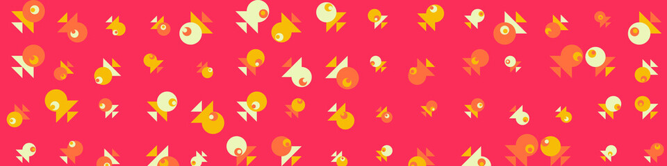 Abstract Color Halftone Dots generative art background illustration