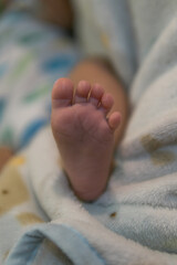 a small baby foot