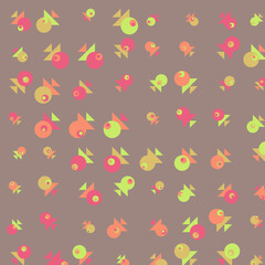 Abstract Color Halftone Dots generative art background illustration