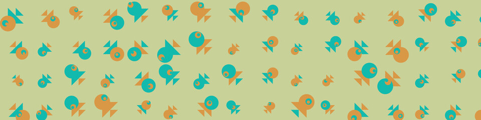 Abstract Color Halftone Dots generative art background illustration