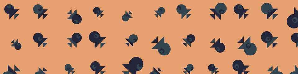 Abstract Color Halftone Dots generative art background illustration