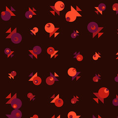 Abstract Color Halftone Dots generative art background illustration