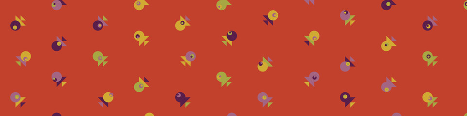 Abstract Color Halftone Dots generative art background illustration