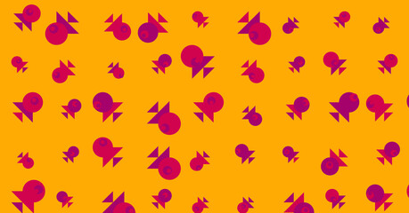 Abstract Color Halftone Dots generative art background illustration