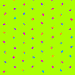 Abstract Color Halftone Dots generative art background illustration