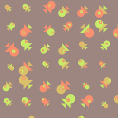 Abstract Color Halftone Dots generative art background illustration