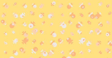 Abstract Color Halftone Dots generative art background illustration