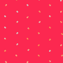 Abstract Color Halftone Dots generative art background illustration
