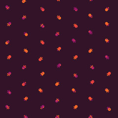 Abstract Color Halftone Dots generative art background illustration