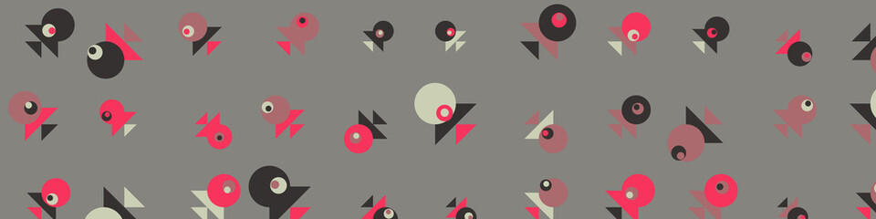 Abstract Color Halftone Dots generative art background illustration