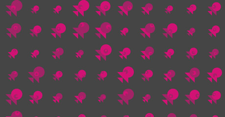 Abstract Color Halftone Dots generative art background illustration