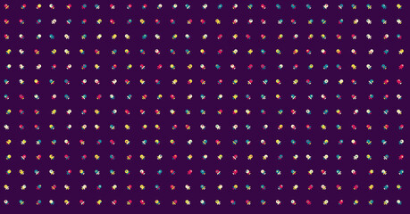 Abstract Color Halftone Dots generative art background illustration